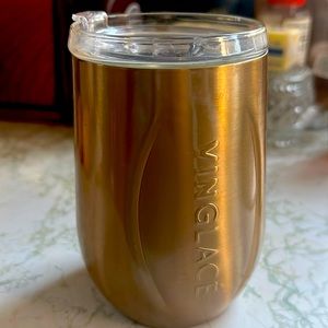 Vinglace stemless glass lined wine glass